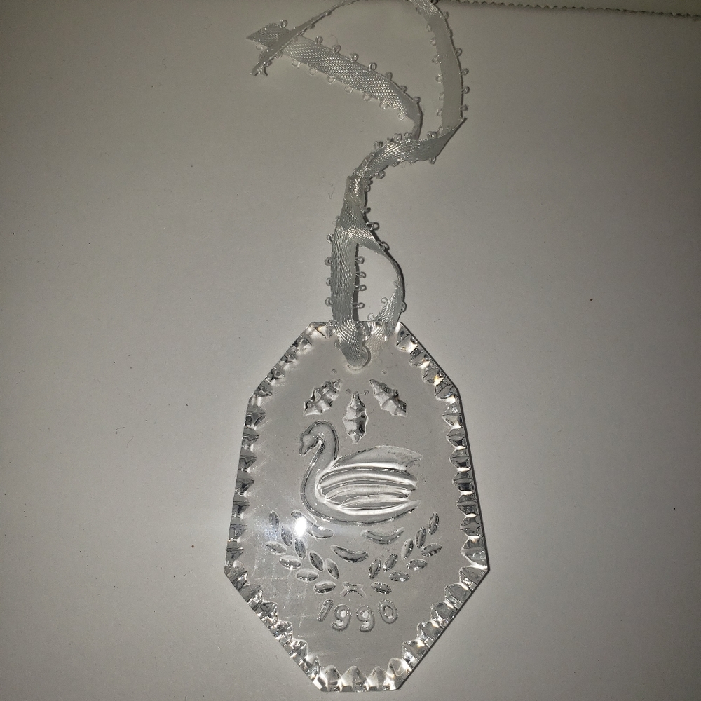 Vintage Waterford Crystal Christmas Ornament, 1990